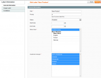 Product Labels - Magento Extension Screenshot 2
