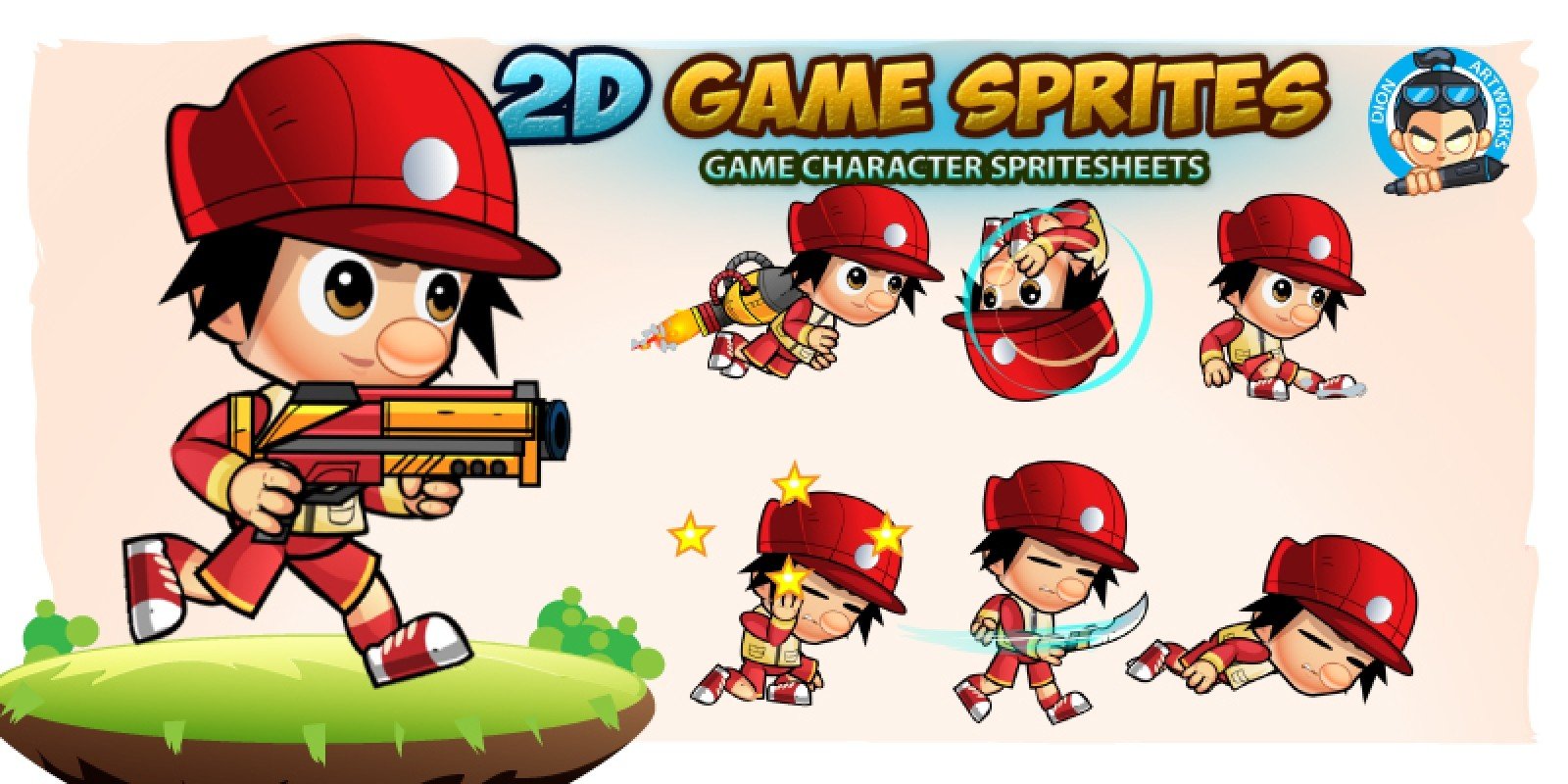 D Game Character Sprites By Dionartworks Codester