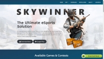 Sky Winner - Tournament Application Landing Page Screenshot 1
