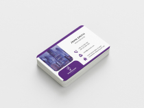 Corporate Business Card Purple Template  Screenshot 1