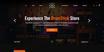 Drum Stick UI Template - UI Adobe XD Screenshot 1