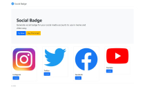 Social Badge - Social Media Badge Generator Screenshot 1