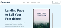 Fusion Fest - Event Booking HTML Template Screenshot 1