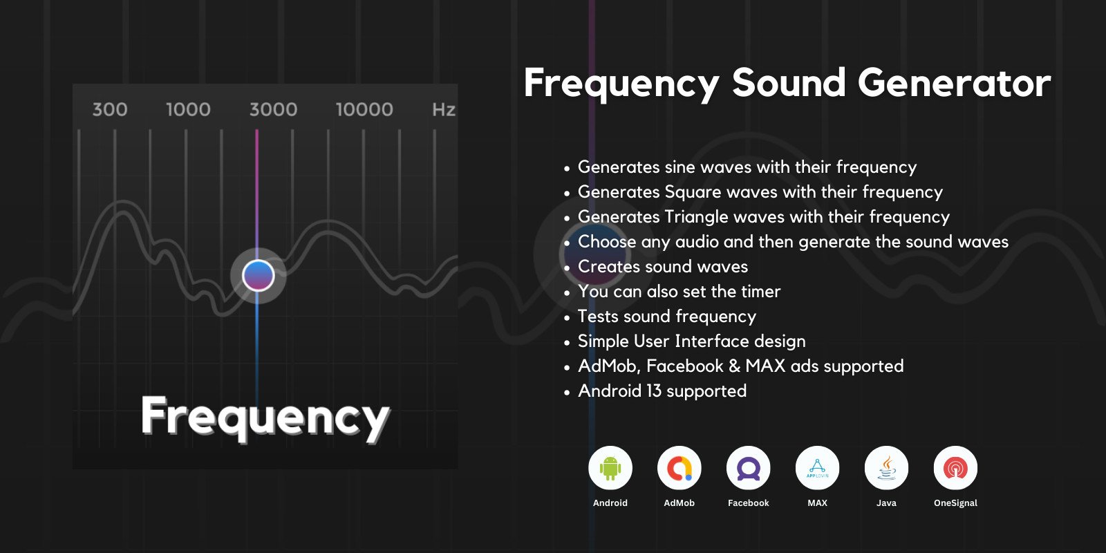 Frequency Sound Generator Android App Template By Hrnathani Codester