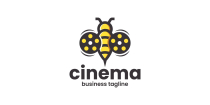 Bee Cinema Logo Template Screenshot 1