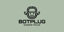 Electrical Bot Plug Logo Template Screenshot 2
