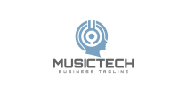 Human Music Technology Logo Template Screenshot 1