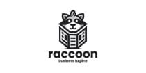 Raccoon News Logo Template Screenshot 1