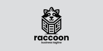 Raccoon News Logo Template Screenshot 2