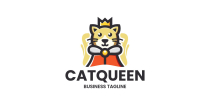 Cat Queen Logo Template Screenshot 1