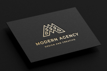 Modern Agency Letter M Logo Screenshot 1