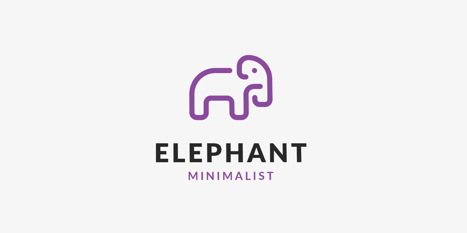 elephant logo template