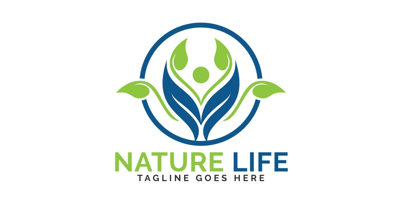 nature life logo design.