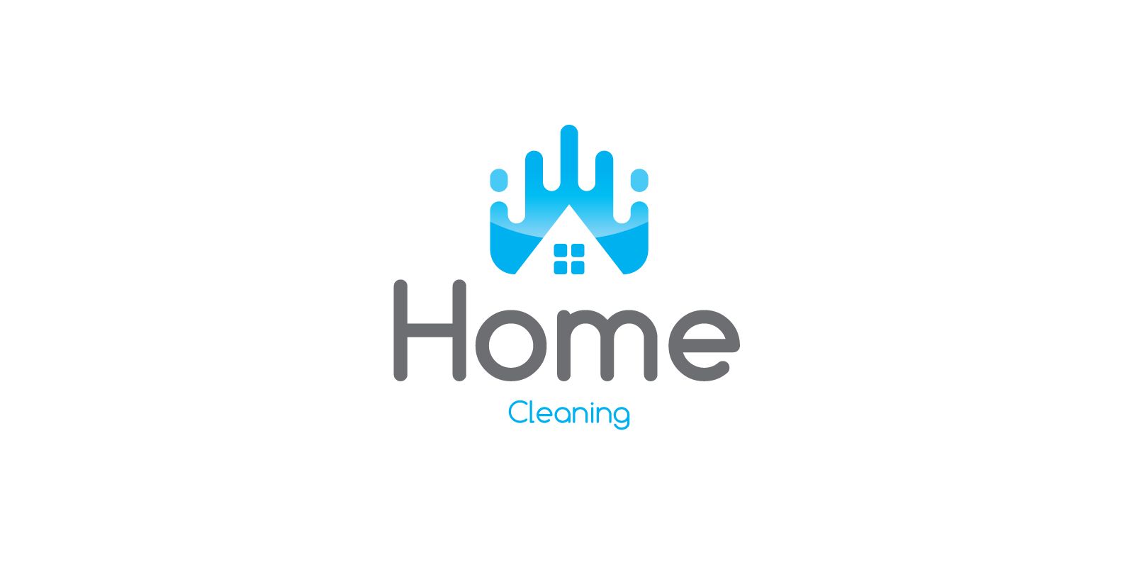 home clean logo template