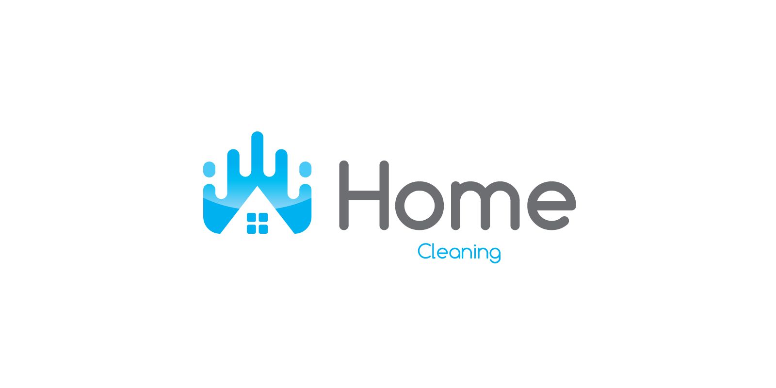 home clean logo template