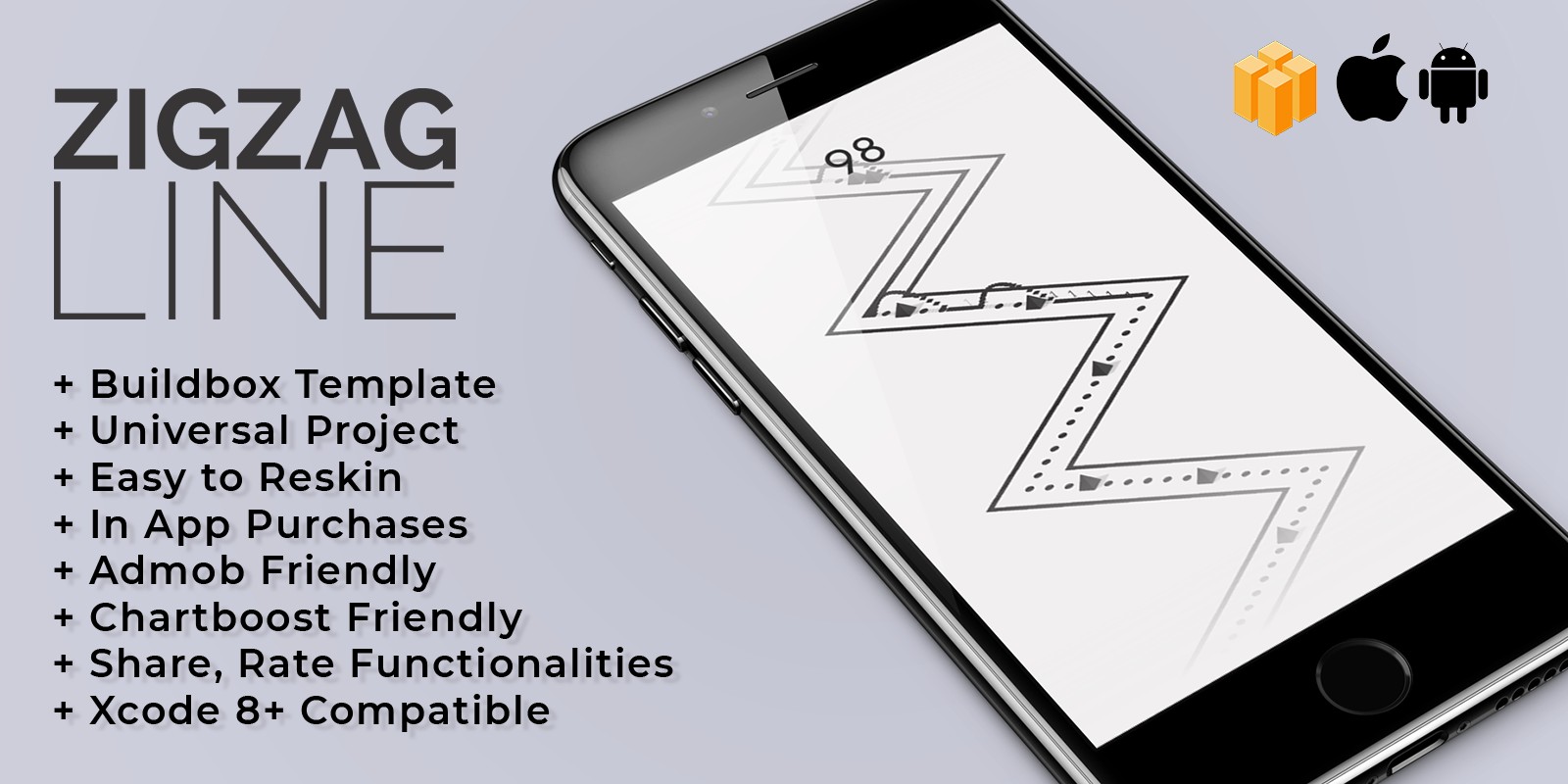 zigzag line - buildbox template